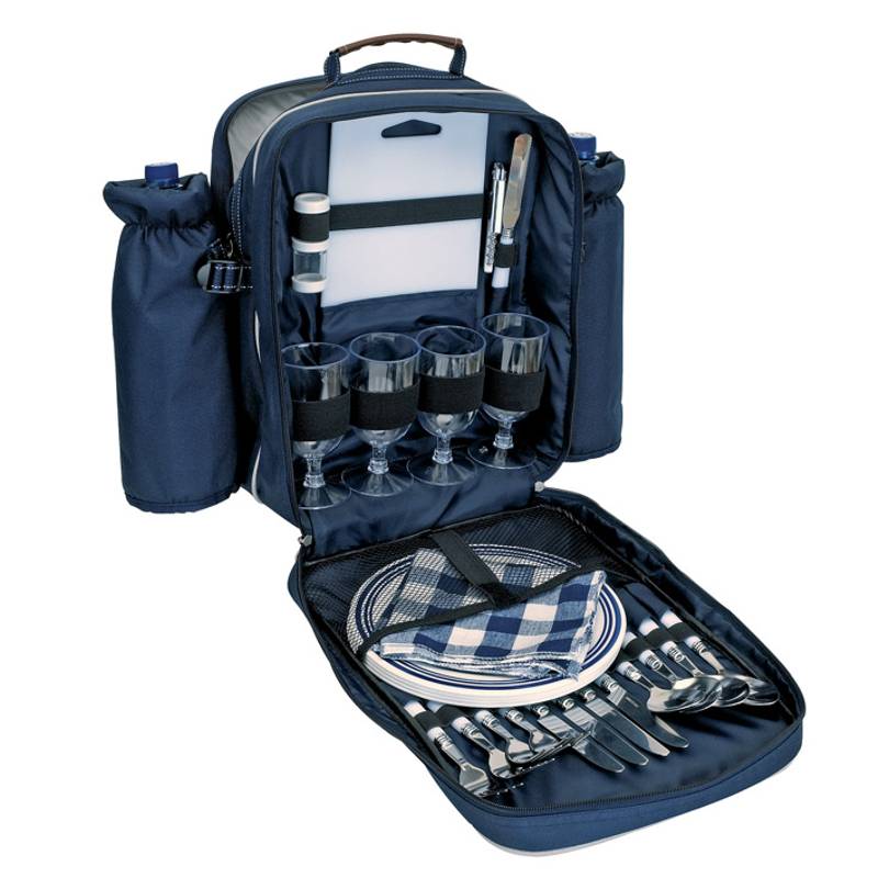 Piknikový batoh pre 4 osoby, modrá /BARBADOS/